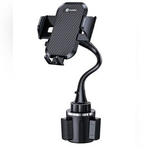 Car/Truck Cupholder Phone Mount/Holder w/Adjustable Neck, Phone & Cup Holder